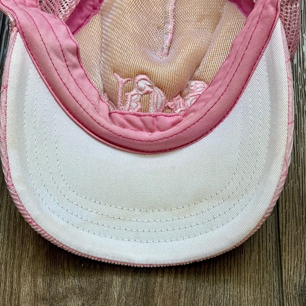 Pink Baseball Cap with Embroidered Logo - Picture 9 of 10